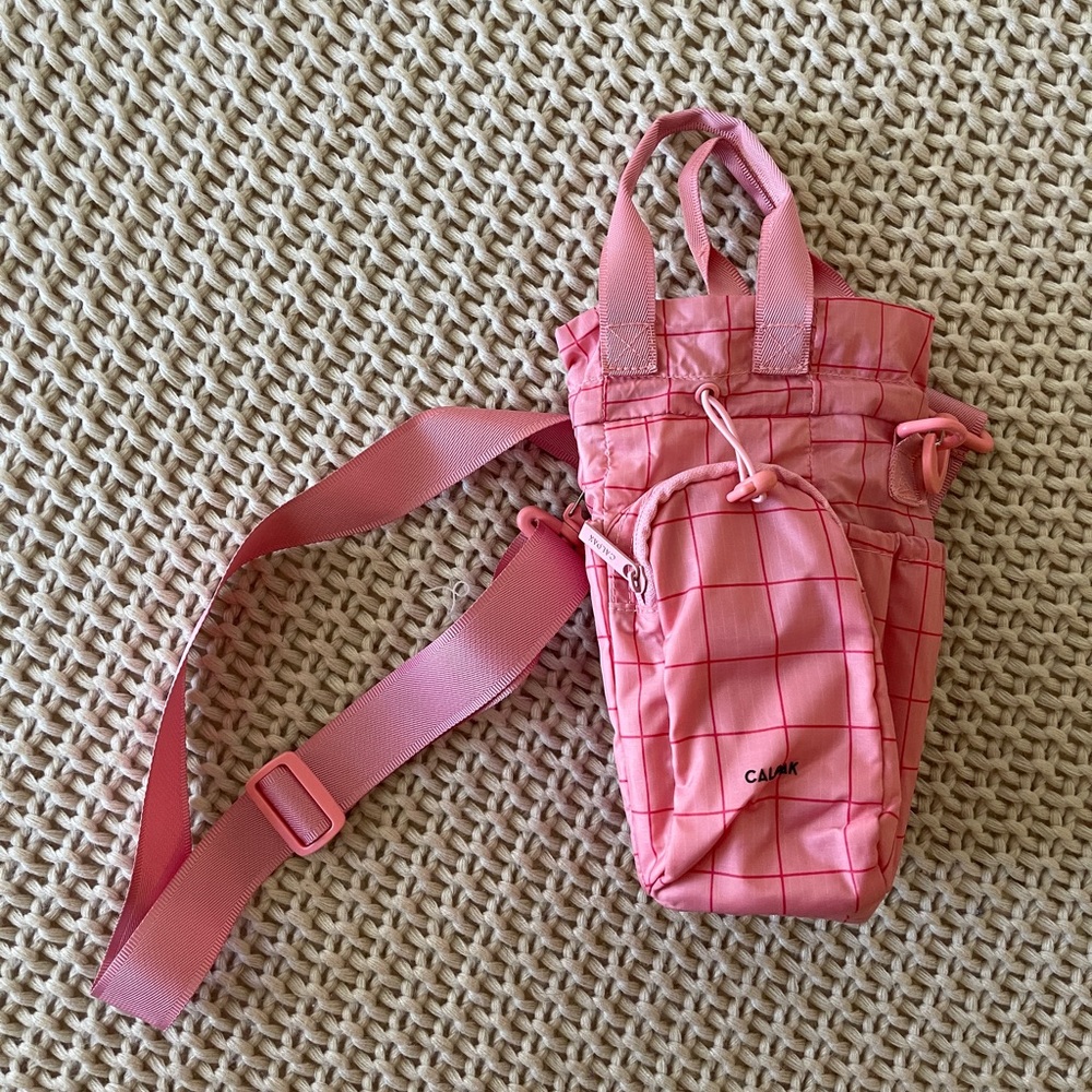 Calpak Pink Water Bottle Holder